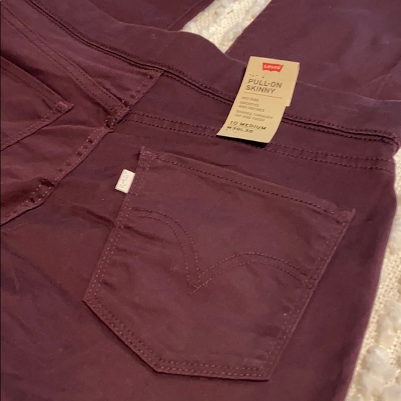 Levi’s Pull-on Skinny Mid Rise 10 Medium - Picture 6 of 7